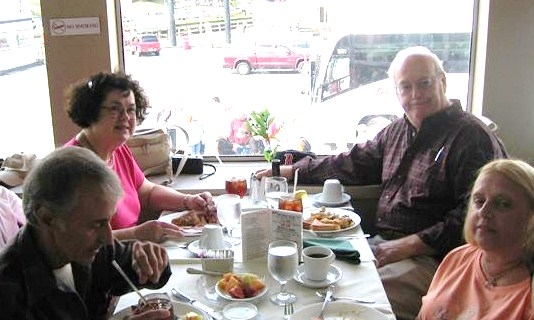 Couples from front; Luke Sheremeta & Cathy Maccagnano, Carol & Ed DeCosmo